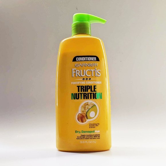 Garnier Fructis Triple Nutrition Fortifying Conditioner Dry Damaged Hair 33.8 Oz - Picture 1 of 2